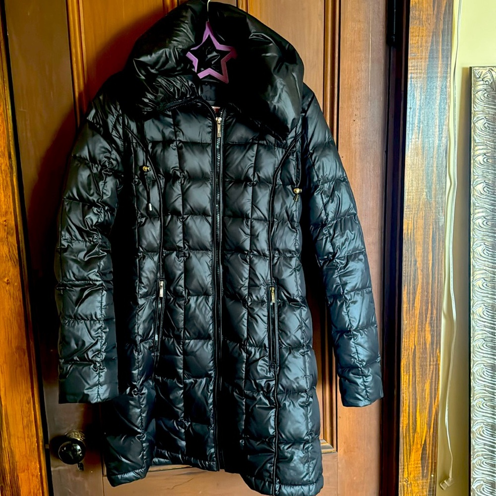 Laundry by Shelli Segal black winter coat.